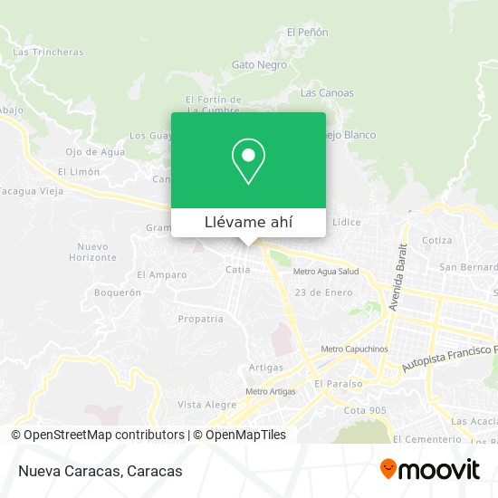 Mapa de Nueva Caracas