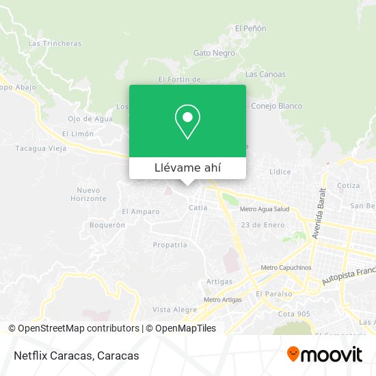 Mapa de Netflix Caracas