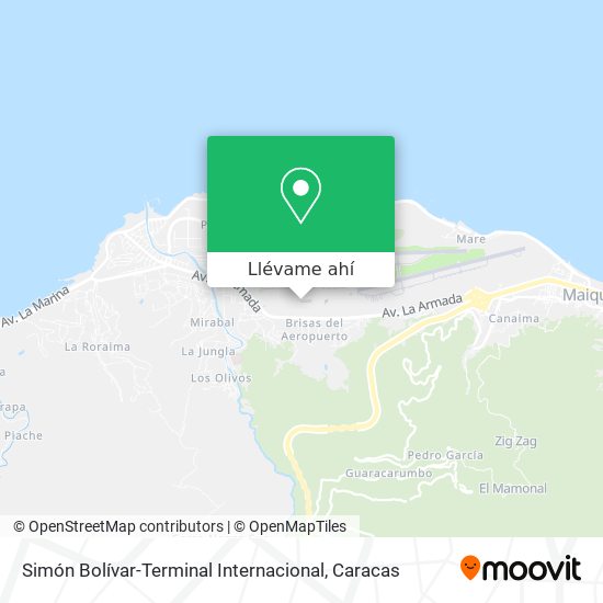Mapa de Simón Bolívar-Terminal Internacional