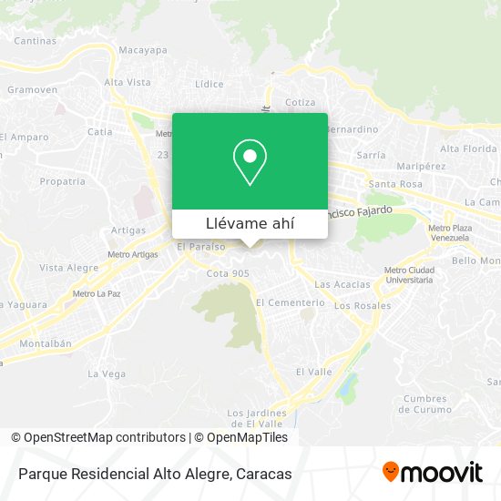 Mapa de Parque Residencial Alto Alegre
