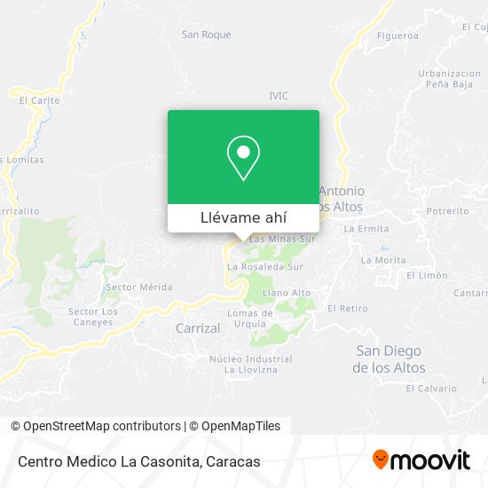 Mapa de Centro Medico La Casonita