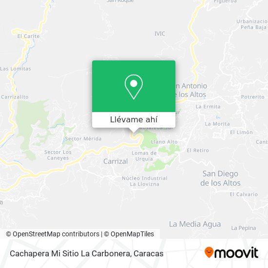 Mapa de Cachapera Mi Sitio La Carbonera
