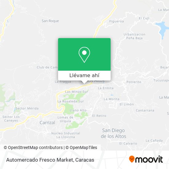 Mapa de Automercado Fresco Market