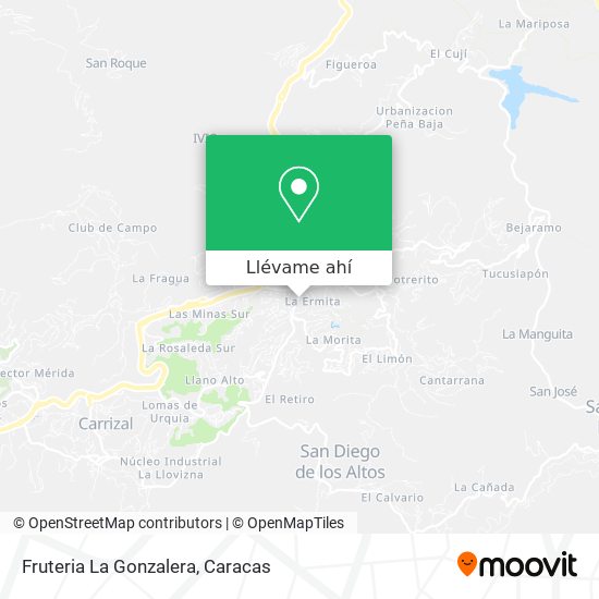 Mapa de Fruteria La Gonzalera