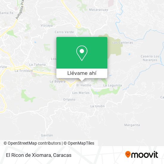 Mapa de El Ricon de Xiomara