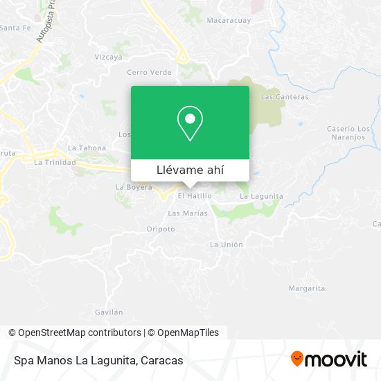 Mapa de Spa Manos La Lagunita