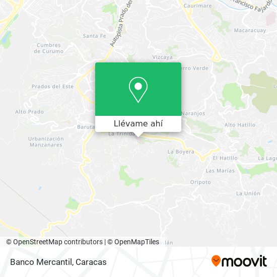 Mapa de Banco Mercantil