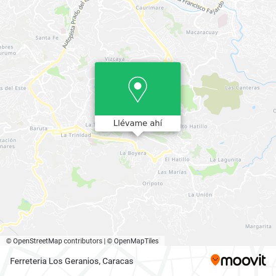 Mapa de Ferreteria Los Geranios