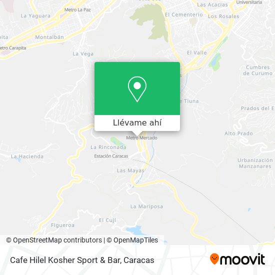 Mapa de Cafe Hilel Kosher Sport & Bar