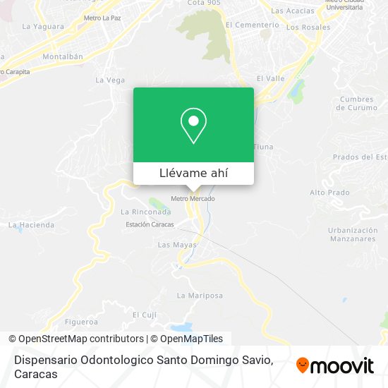 Mapa de Dispensario Odontologico Santo Domingo Savio