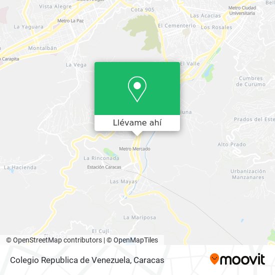 Mapa de Colegio Republica de Venezuela