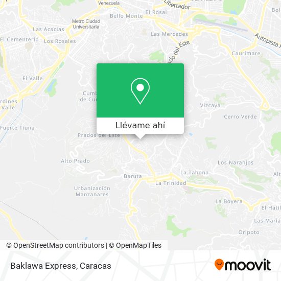 Mapa de Baklawa Express