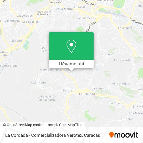 Mapa de La Cordada - Comercializadora Verotex
