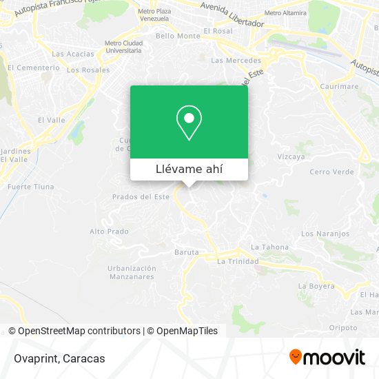 Mapa de Ovaprint