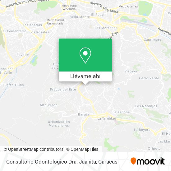 Mapa de Consultorio Odontologico Dra. Juanita