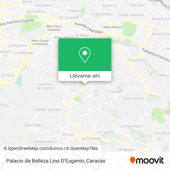 Mapa de Palacio de Belleza Lino D'Eugenio