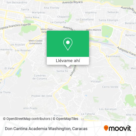 Mapa de Don Cantina Academia Washington