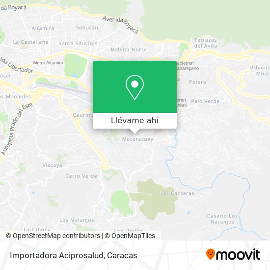 Mapa de Importadora Aciprosalud