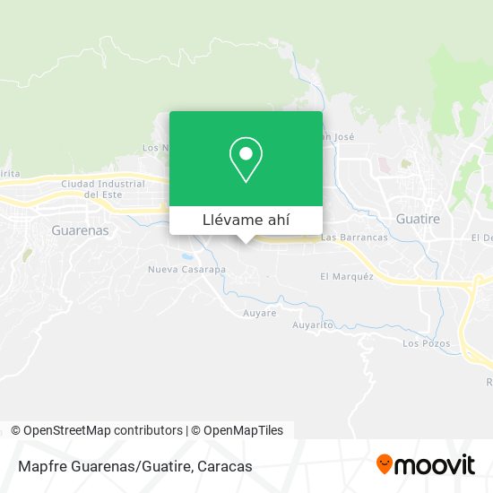 Mapa de Mapfre Guarenas/Guatire