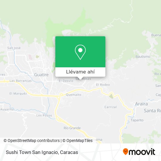 Mapa de Sushi Town San Ignacio