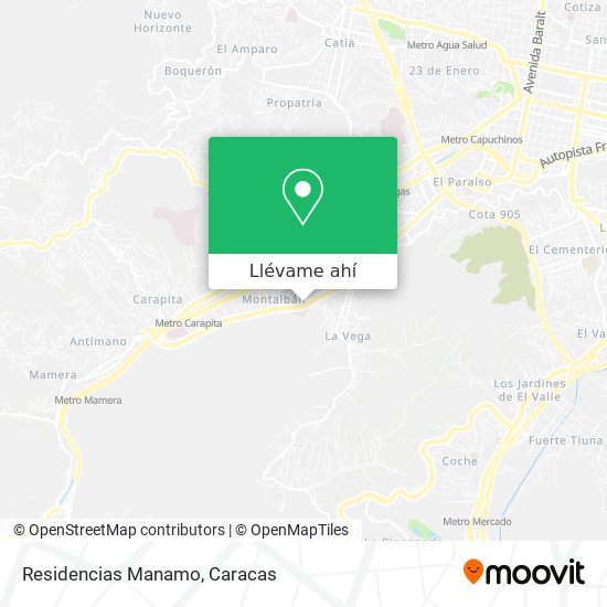 Mapa de Residencias Manamo