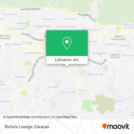 Mapa de Bicho's Lounge