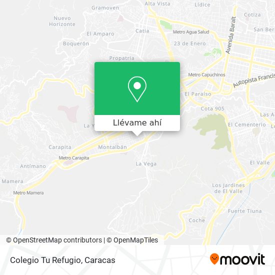 Mapa de Colegio Tu Refugio