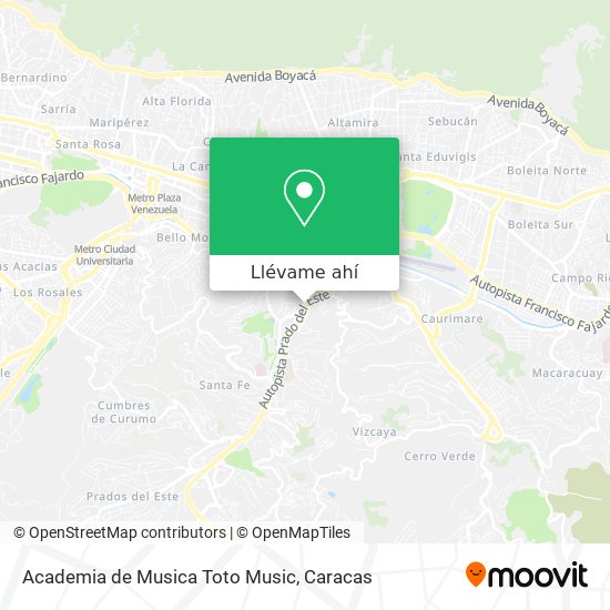 Mapa de Academia de Musica Toto Music