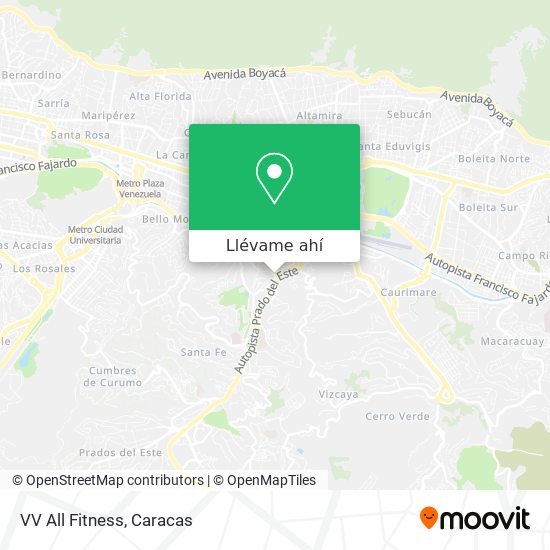 Mapa de VV All Fitness