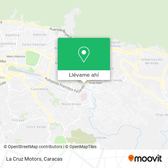 Mapa de La Cruz Motors