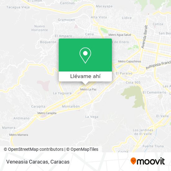 Mapa de Veneasia Caracas