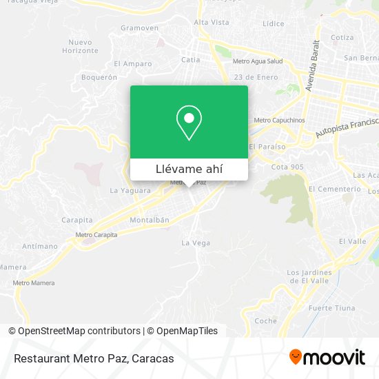 Mapa de Restaurant Metro Paz
