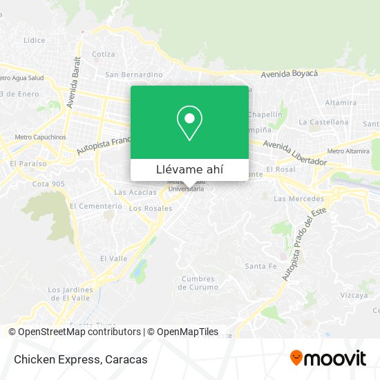 Mapa de Chicken Express