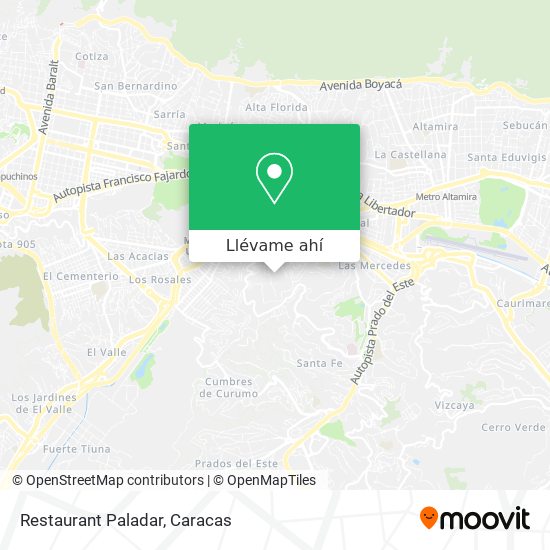 Mapa de Restaurant Paladar