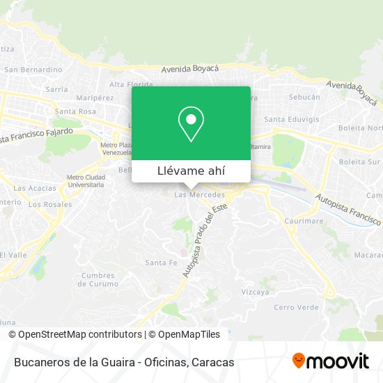 Mapa de Bucaneros de la Guaira - Oficinas