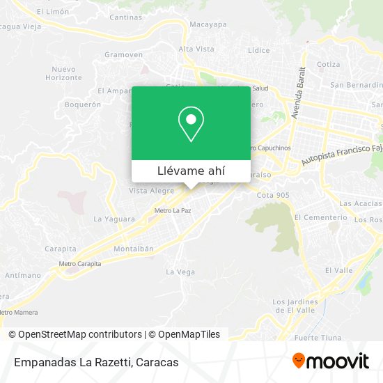 Mapa de Empanadas La Razetti
