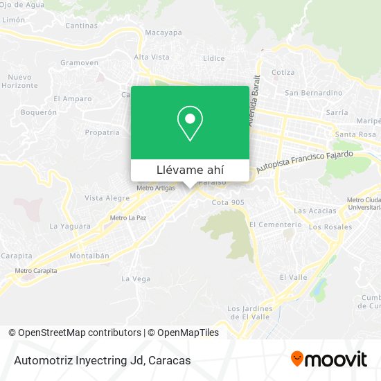 Mapa de Automotriz Inyectring Jd
