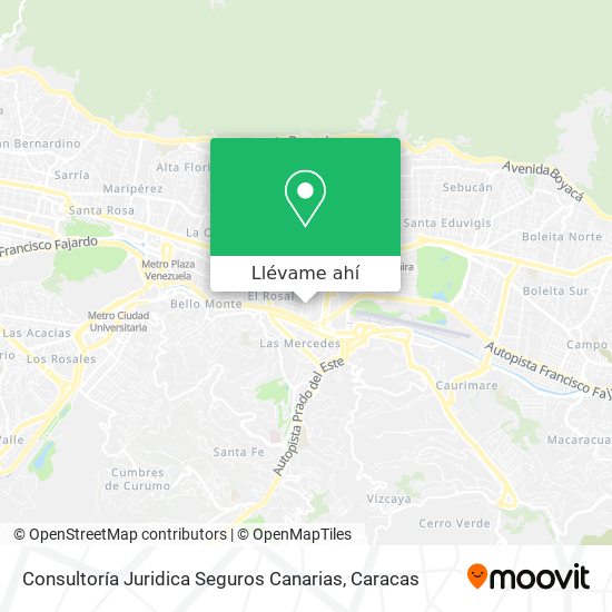 Mapa de Consultoría Juridica Seguros Canarias