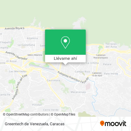 Mapa de Greentech de Venezuela