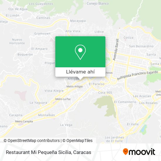 Mapa de Restaurant Mi Pequeña Sicilia