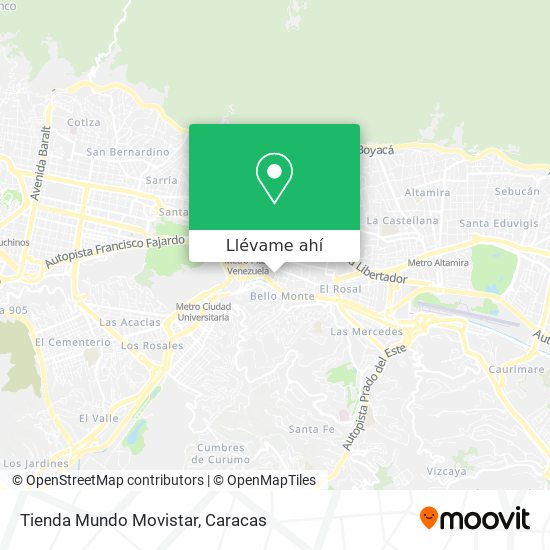 Mapa de Tienda Mundo Movistar