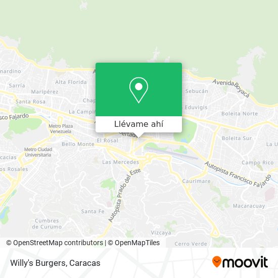 Mapa de Willy's Burgers