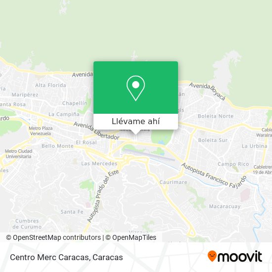 Mapa de Centro Merc Caracas