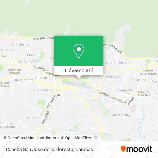 Mapa de Cancha San Jose de la Floresta