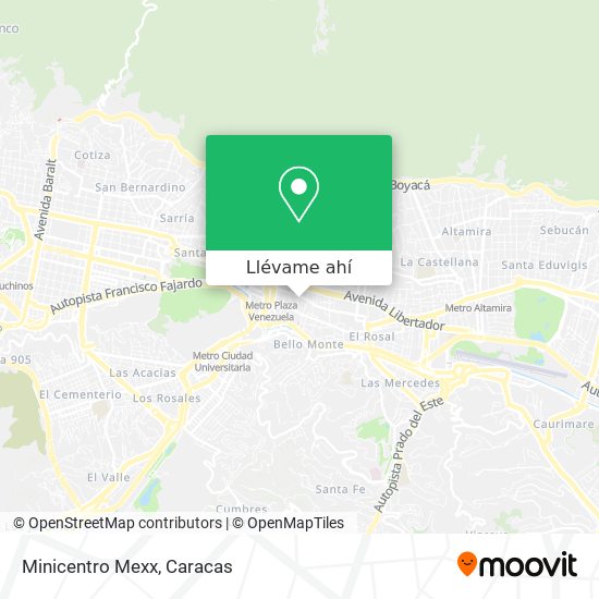Mapa de Minicentro Mexx