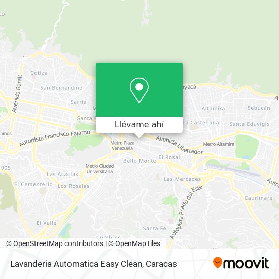 Mapa de Lavanderia Automatica Easy Clean