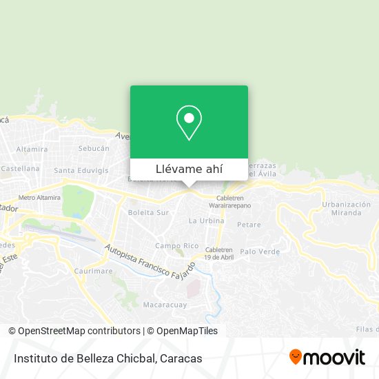 Mapa de Instituto de Belleza Chicbal