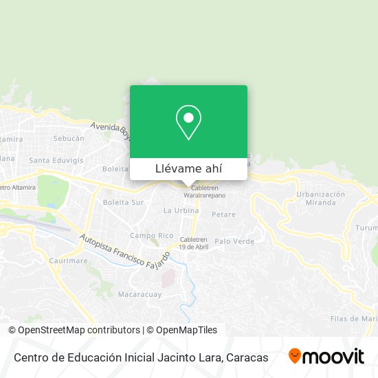 Mapa de Centro de Educación Inicial Jacinto Lara
