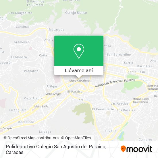 Mapa de Polideportivo Colegio San Agustin del Paraiso