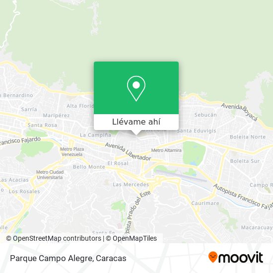 Mapa de Parque Campo Alegre
